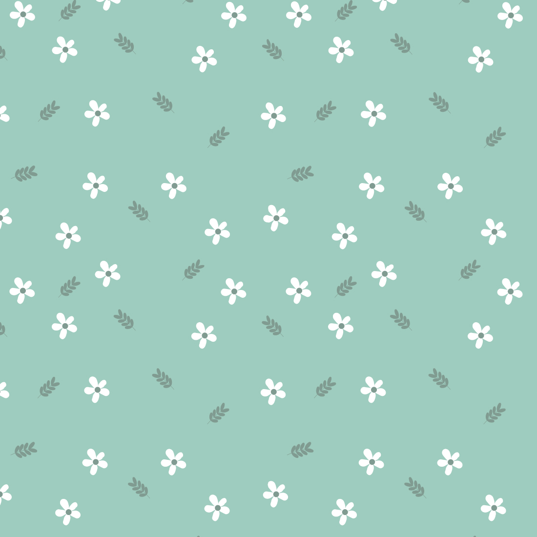 VECTOR FLOWER SEAMLESS PATTERN DESIGN preview image.