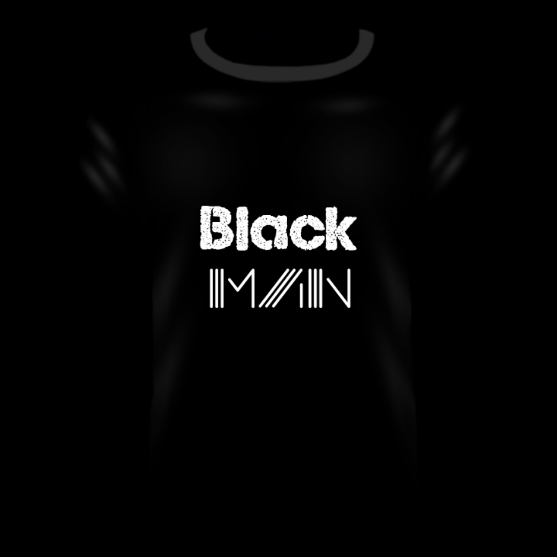 Black T-shirt pinterest preview image.