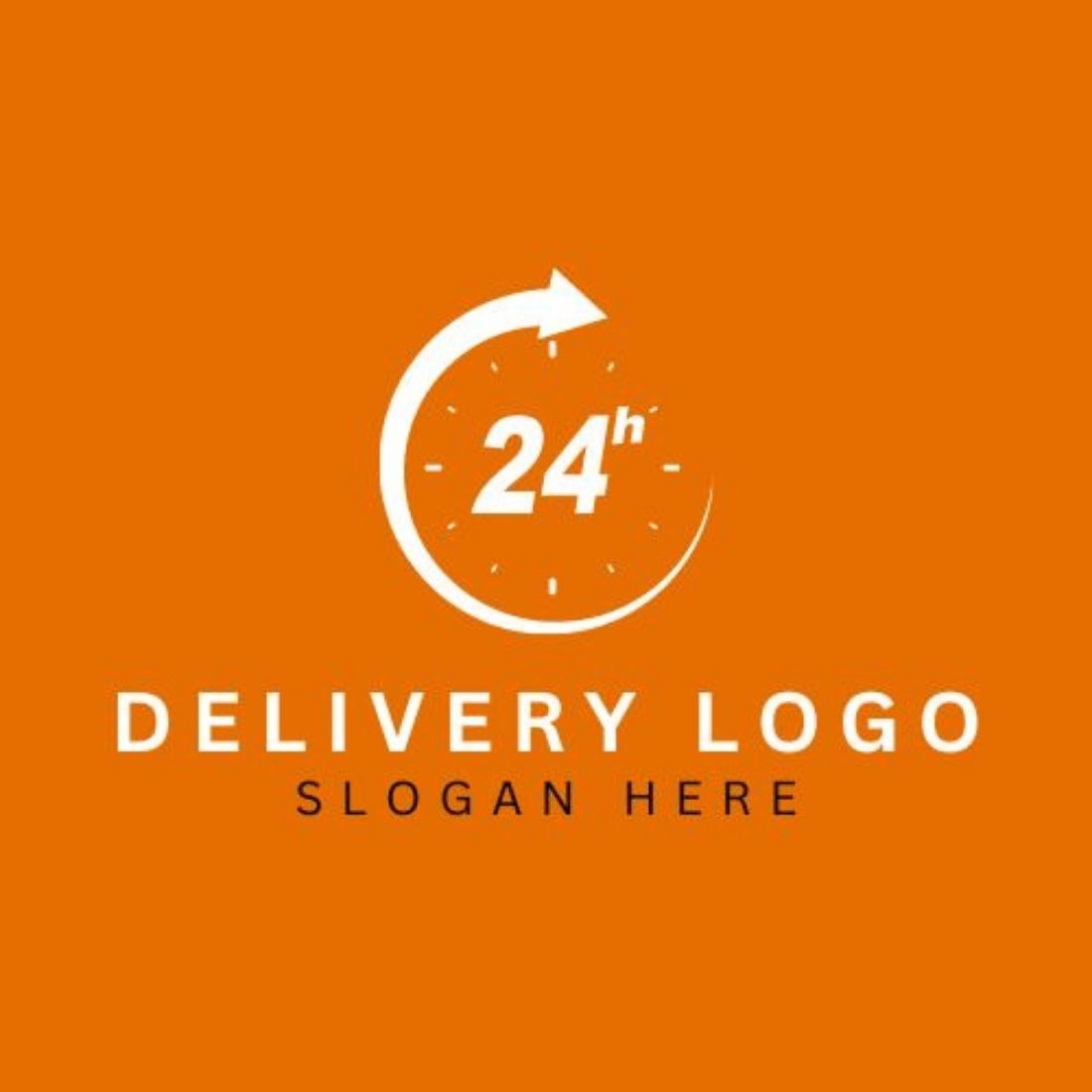 Editable Delivery Service Logo Templates preview image.