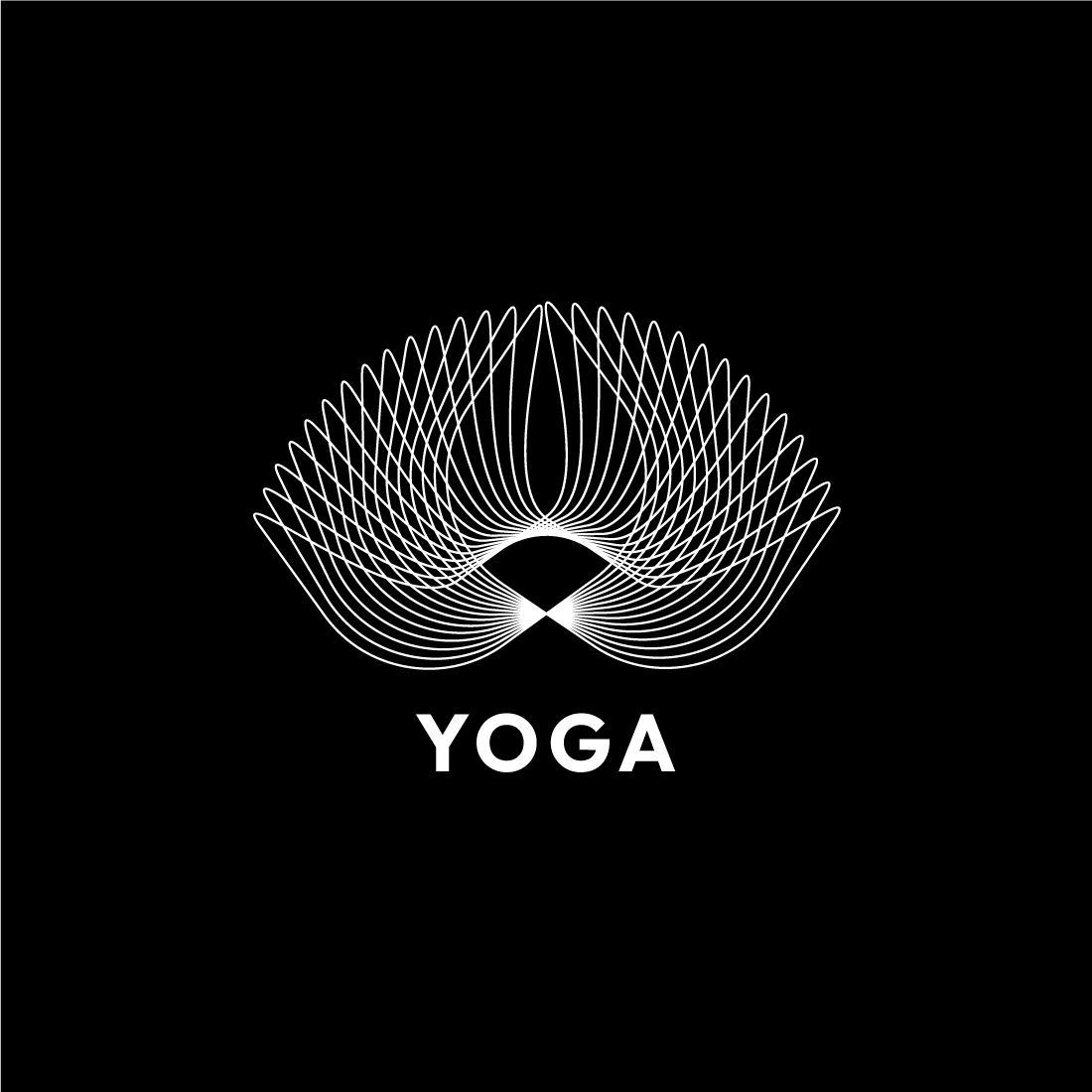 Line Art Yoga Design Bundle preview image.