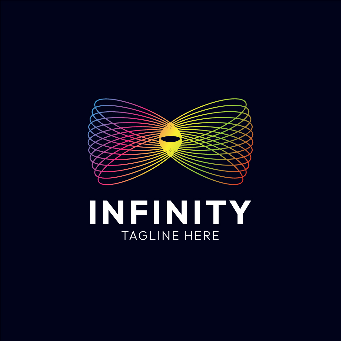 Elegant Infinity Line Art Logo Design: Timeless Symbolism for Your Brand preview image.
