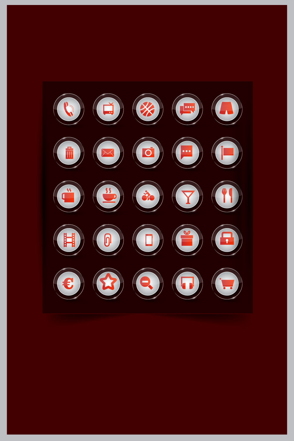 I will design a awesome vector icons pinterest preview image.