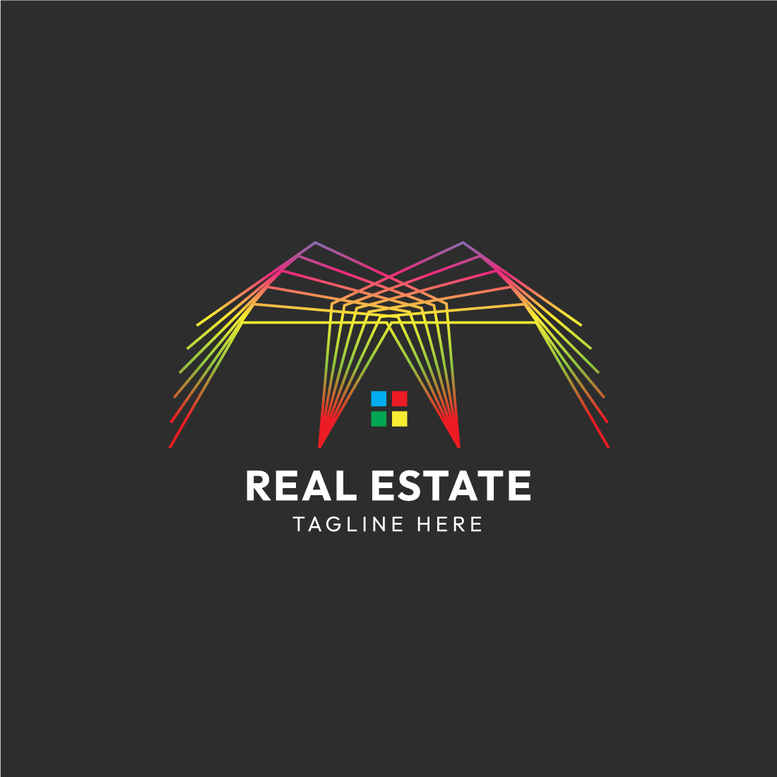 Elegant Real Estate Line Art Logo Design: Boost Your Brand with Timeless Sophistication preview image.