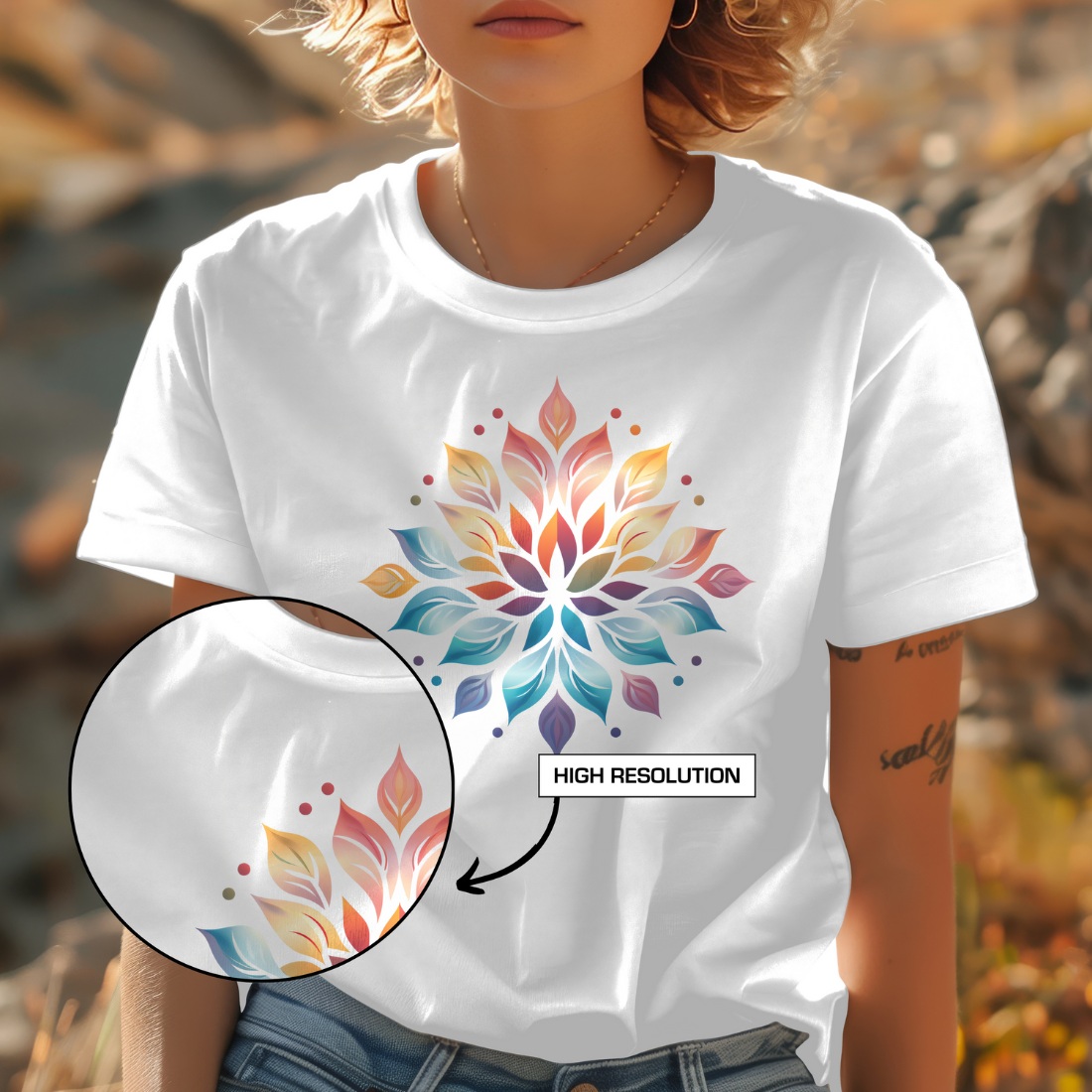T-Shirt Template Canva Bella Canvas 3001 Mockup + Tutorial preview image.