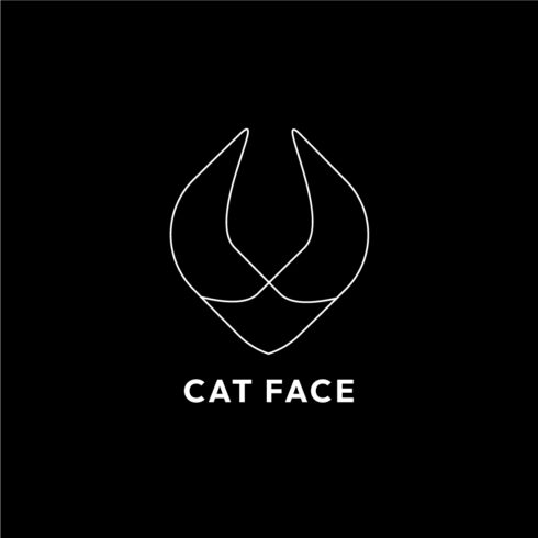 Elegant Line Art Cat Face Logo Design Kit: Perfect for Branding and Marketing! cover image.