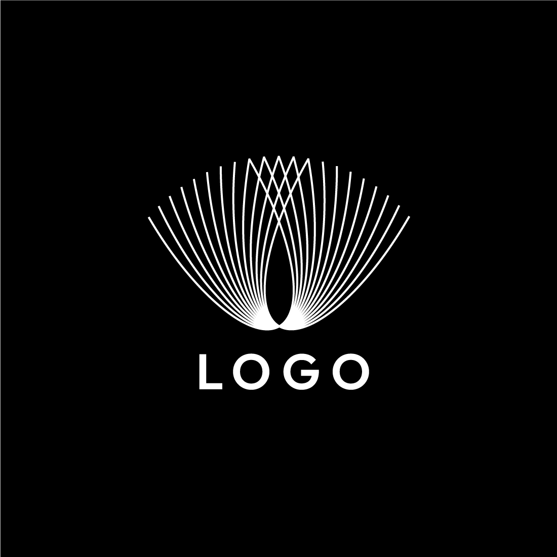 Sleek Line Art Logo Design Bundle: Elevate Your Brand with Timeless Graphics preview image.