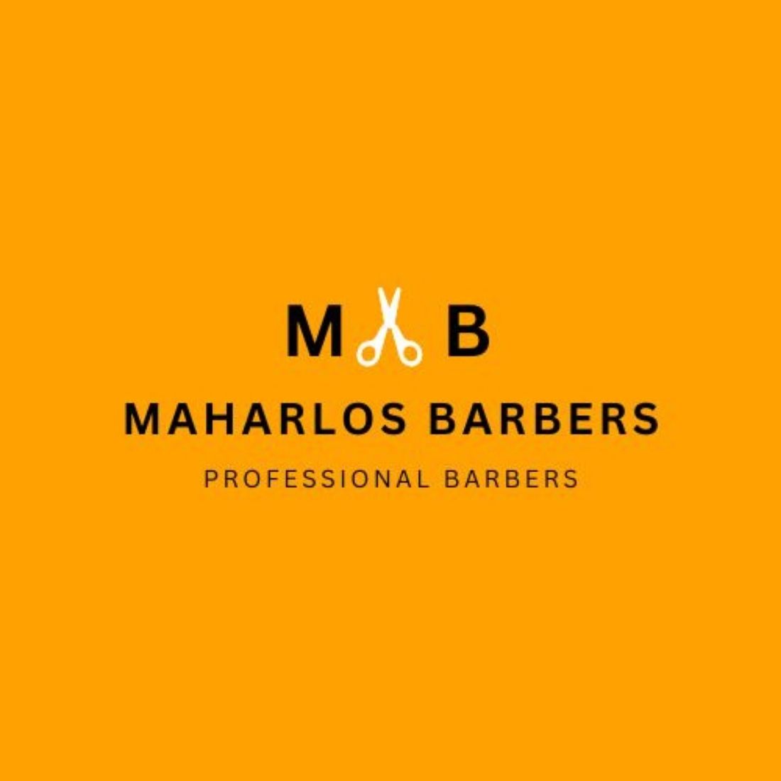 Professional Barber Logo Templates (Canva, 500x500px) preview image.