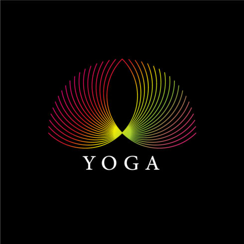 Yoga Line Art Logo Design cover image.