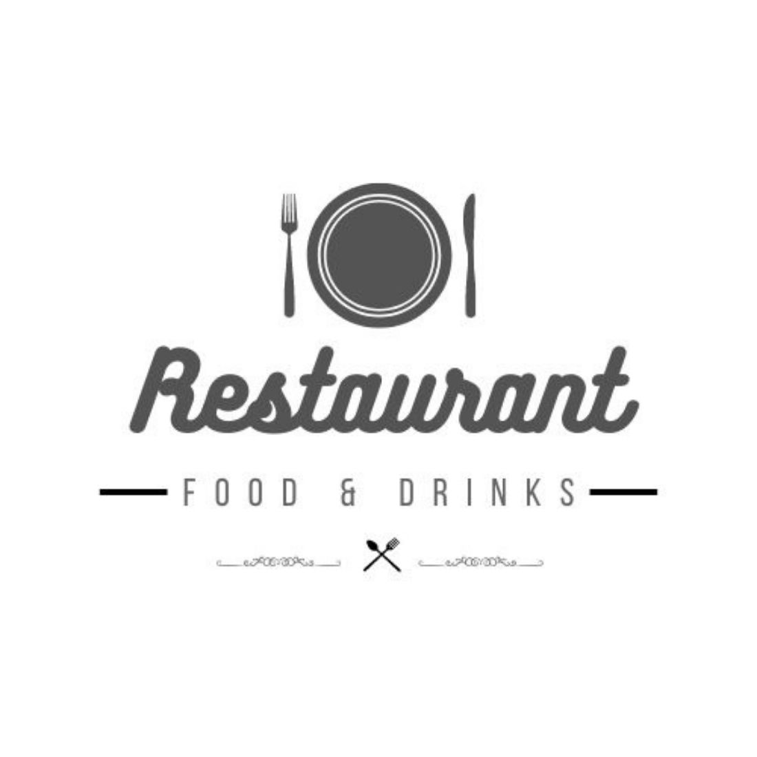 Customizable Restaurant Logo Templates preview image.
