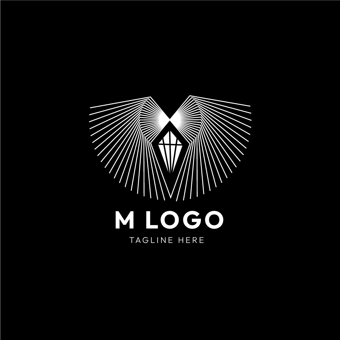 Elegant Line Art Diamond Logo Design Bundle: Sleek, Minimalist Logos for Brand Identity preview image.