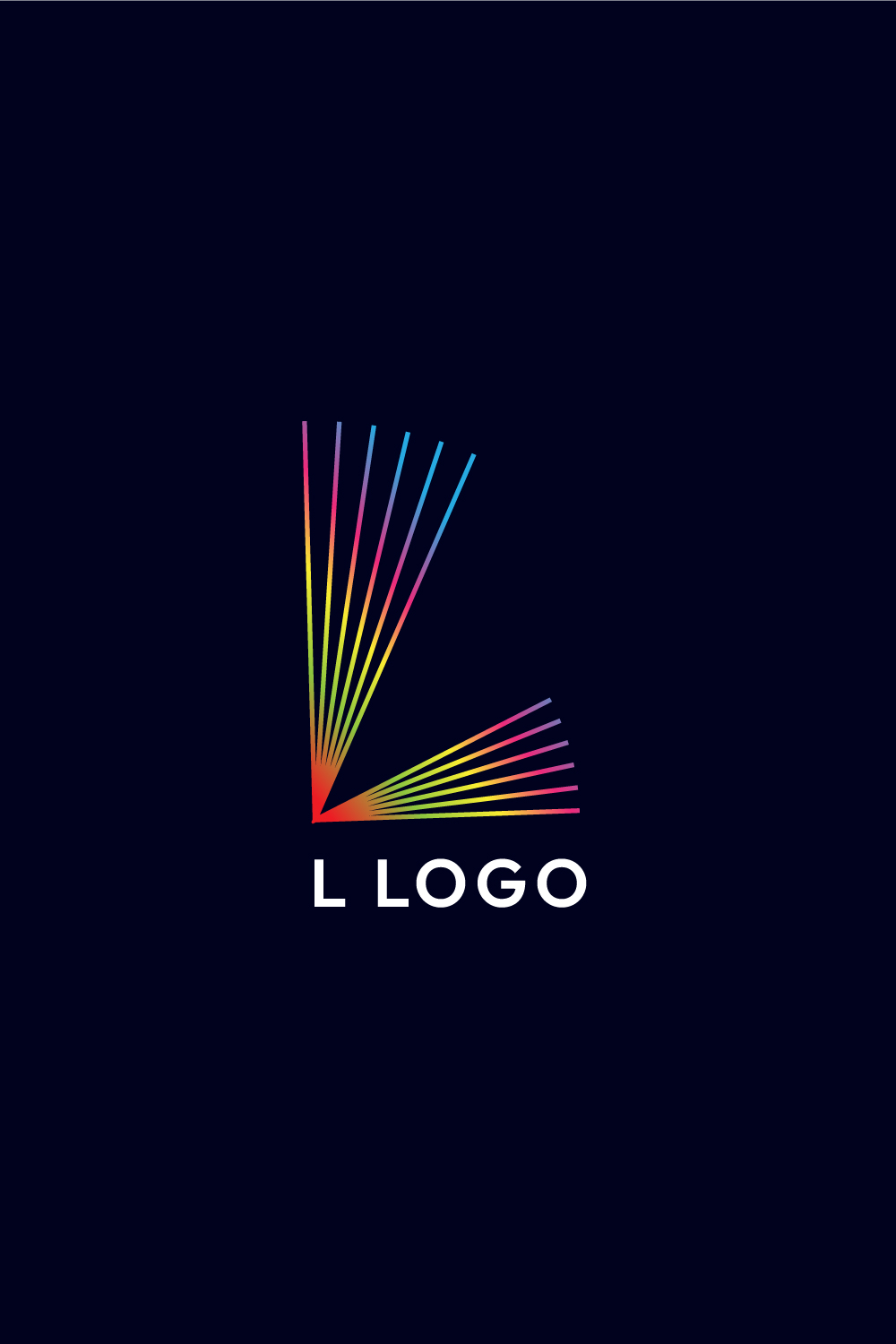 Sleek Line Art Letter L Logo Design - Professional Branding Solution pinterest preview image.