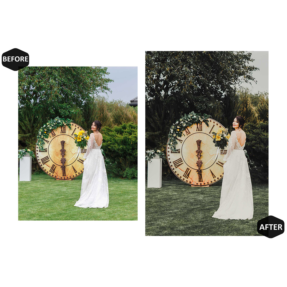 12 Wedding Memories Lightroom Presets, Matte Mobile Preset, Black Airy Desktop LR Filter DNG Lifestyle Theme For Blogger Portrait Instagram preview image.