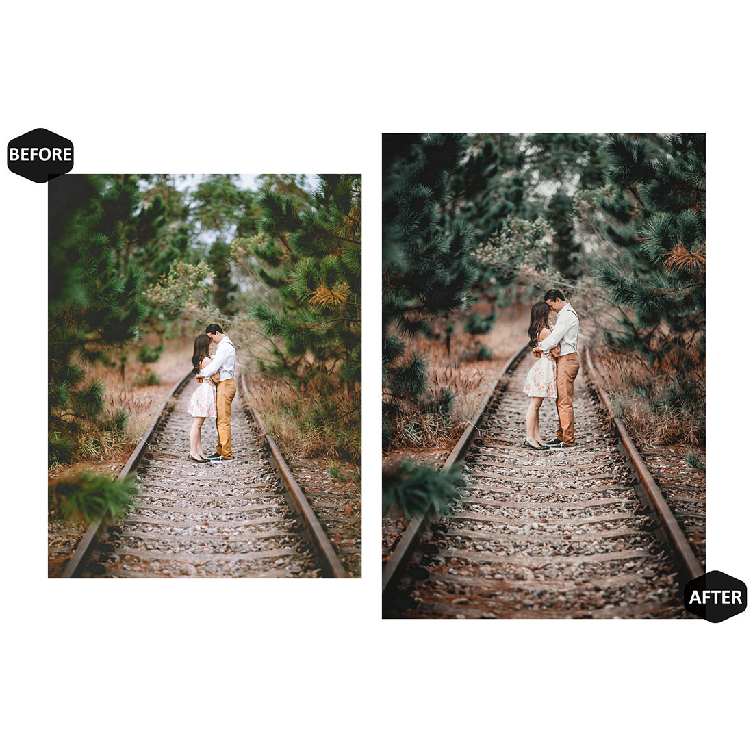 12 Charming Girly Lightroom Presets, Moody Mobile Preset, Summer Deep Desktop, Portrait Lifestyle Theme Instagram, LR Filter DNG Warm Nature preview image.