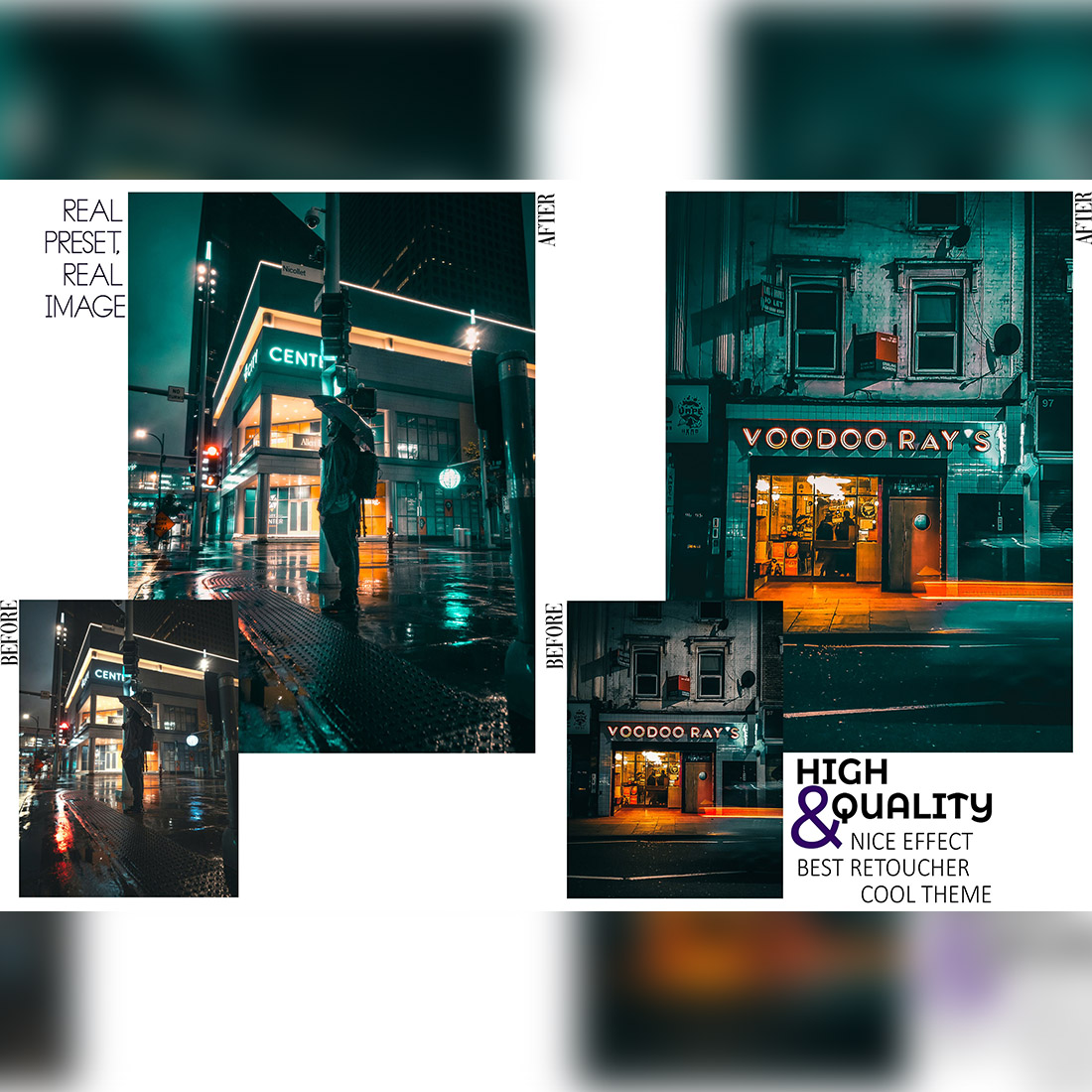 10 Urban Cinematic Lightroom Presets, Moody Film Mobile Preset, City Cinema Desktop Lifestyle Portrait Theme Instagram LR Filter DNG Natural preview image.