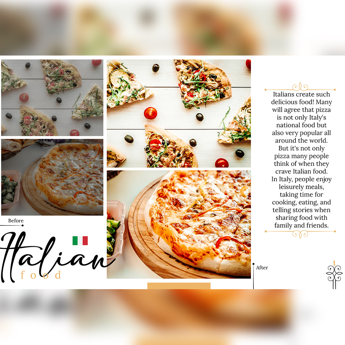 20 Food Festive Lightroom Presets, Bright Edible Mobile Preset, Light Vibrant Desktop LR Filter DNG Portrait Instagram Theme For Lifestyle, Scheme preview image.