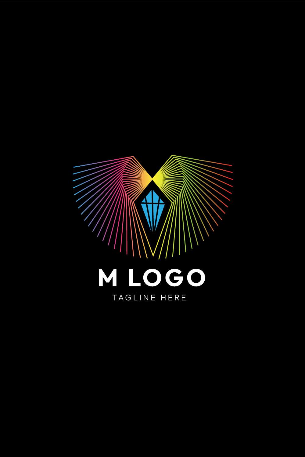 Elegant Line Art Diamond Logo Design Bundle: Sleek, Minimalist Logos for Brand Identity pinterest preview image.