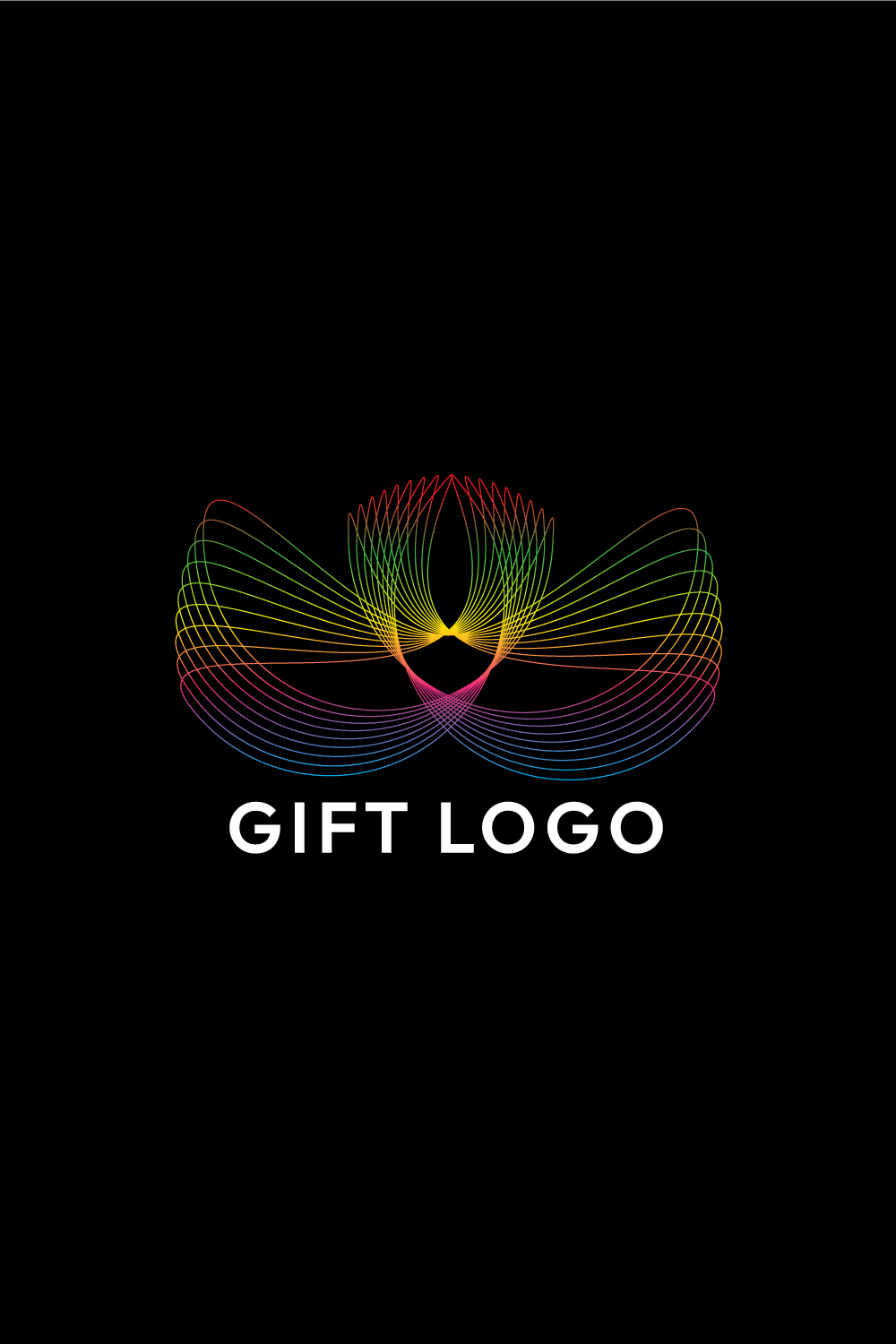 Elegant Line Art Gift Logo Designs: Perfect Branding Solutions pinterest preview image.