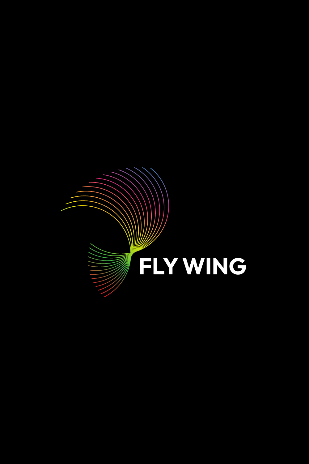 Line Art Traveling, Wings and Flying Logo Design Bundle pinterest preview image.