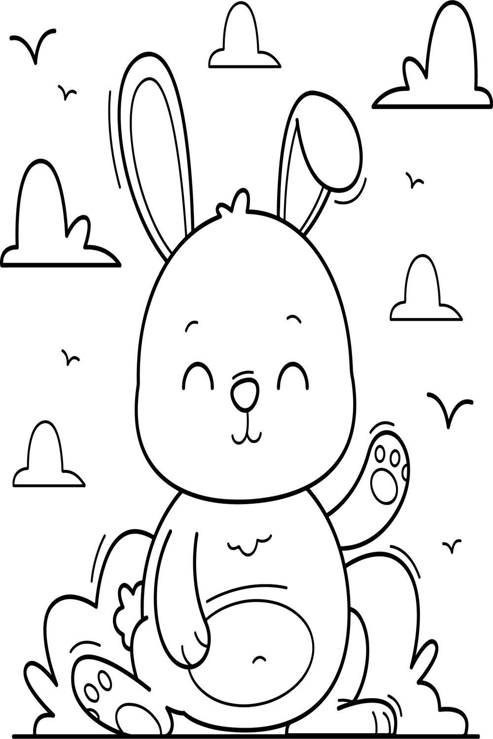 Printable Animal Coloring Book pinterest preview image.