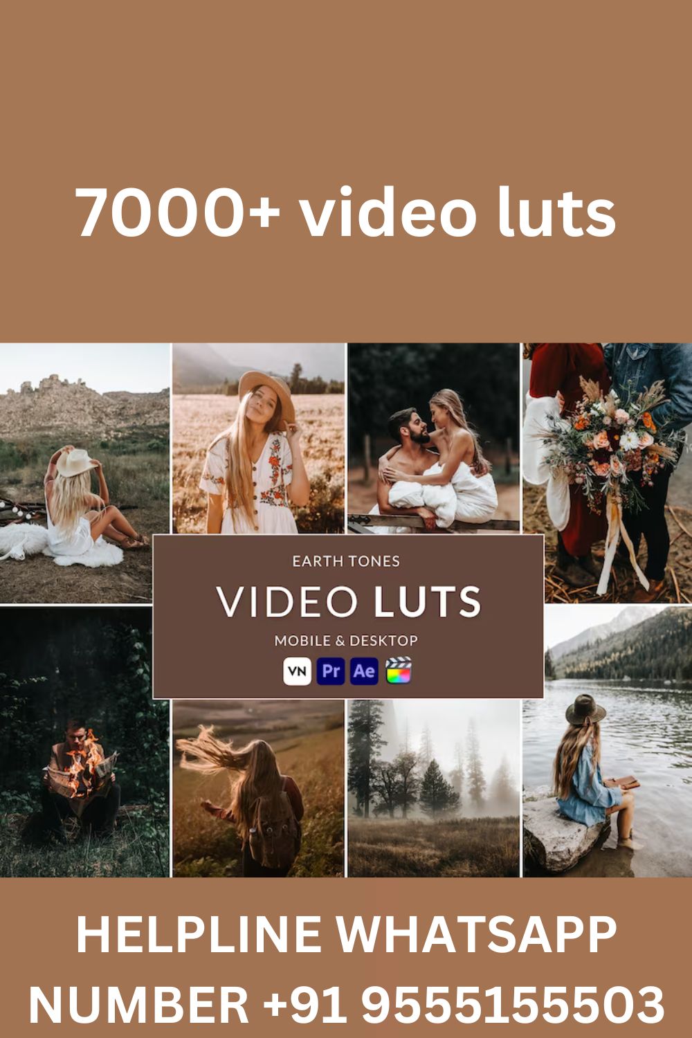 7000+ Video LUTs, Final Cut Pro luts, Film luts, Luts Video, Cube luts, Adobe Premiere Pro, Video Presets, Video Editing,VN editor pinterest preview image.