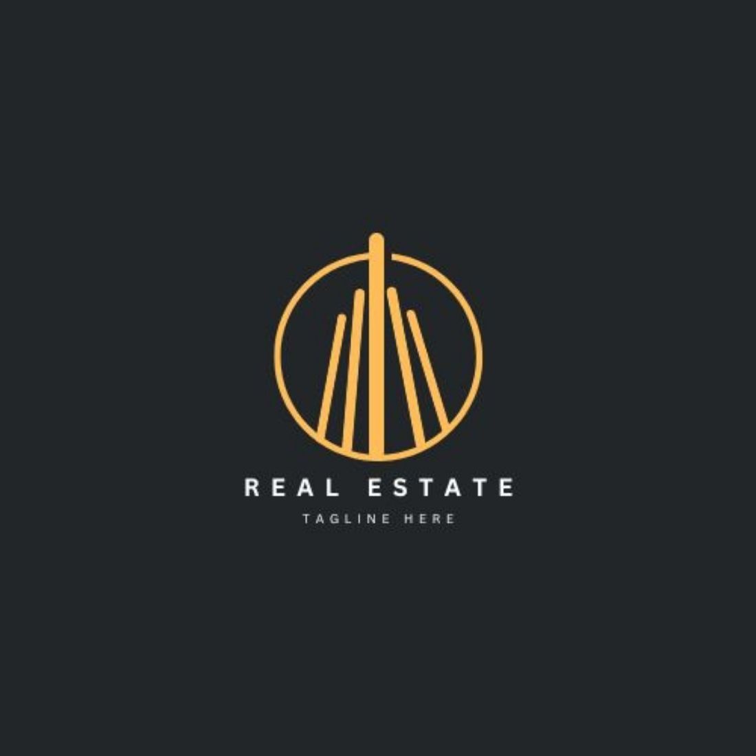 Editable Real Estate Logo Templates for Canva preview image.