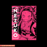 A Demon Slayer Nezuko T-shirt design cover image.