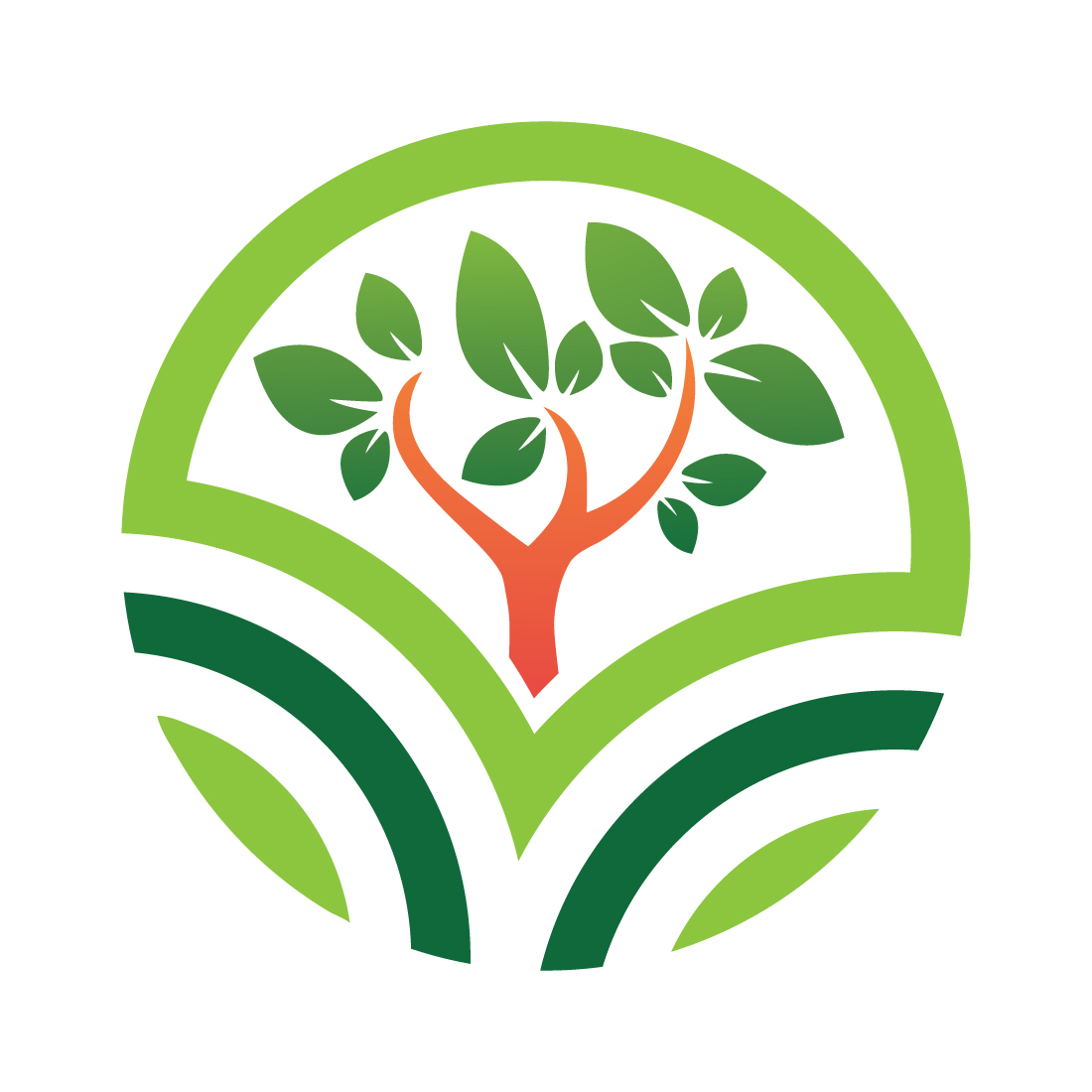 Fresh Tree Farm logo design preview image.