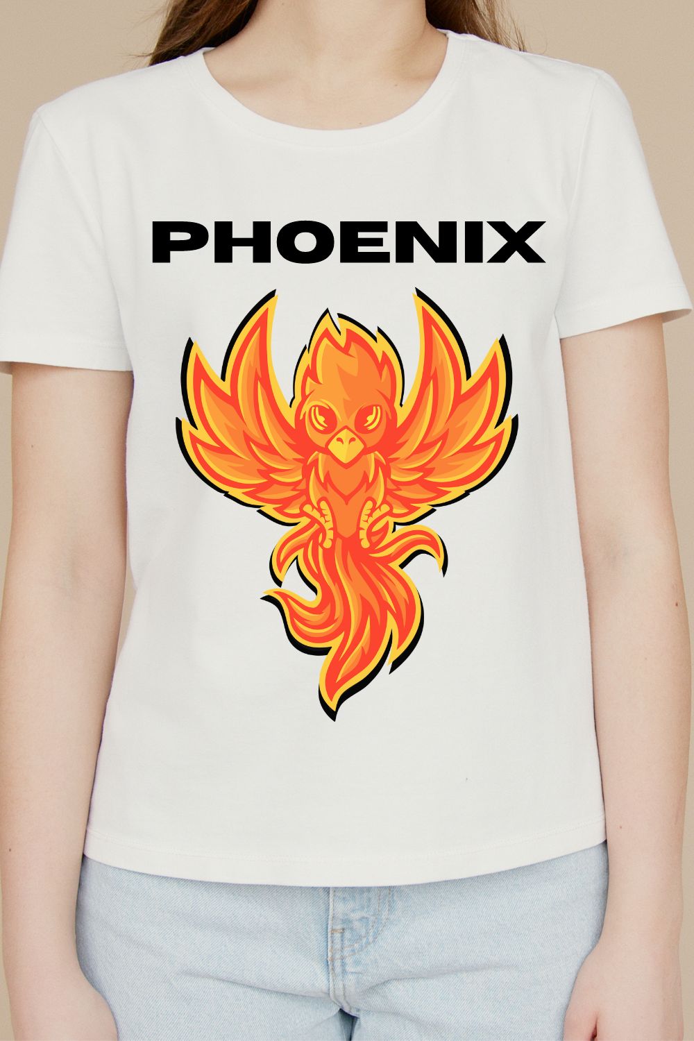 Phoenix Bird design pinterest preview image.