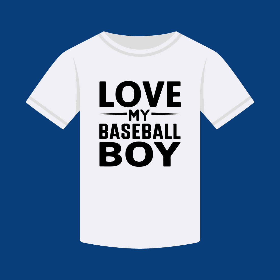 baseball typography vector t shirt design love my baseball boy 117