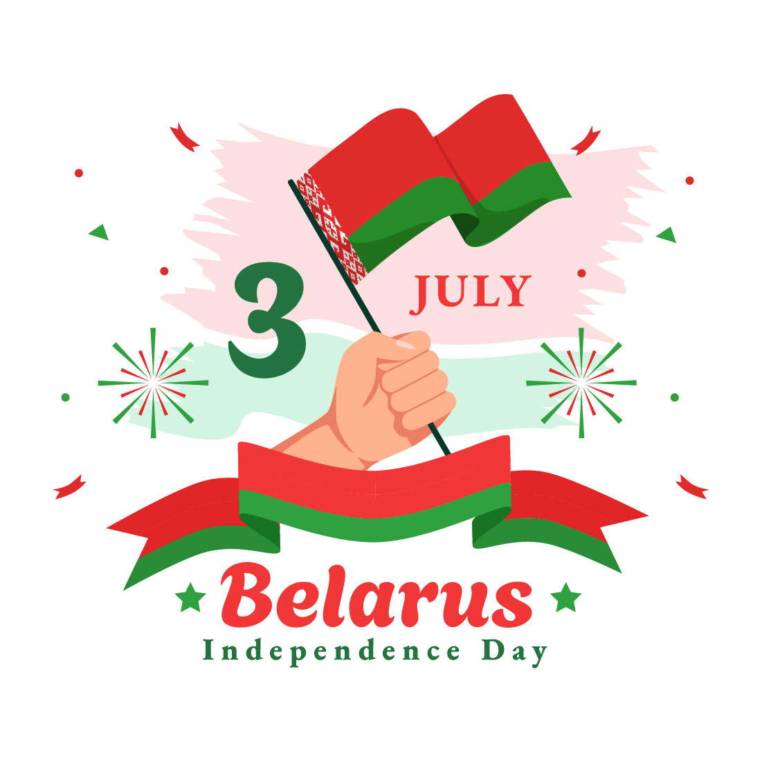 12 Belarus Independence Day Illustration preview image.