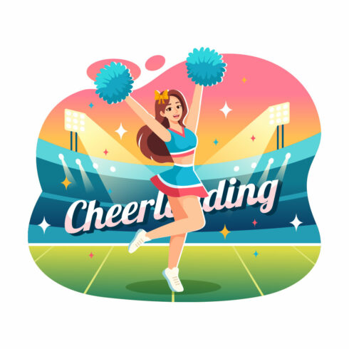 13 Cheerleader Girl Illustration cover image.