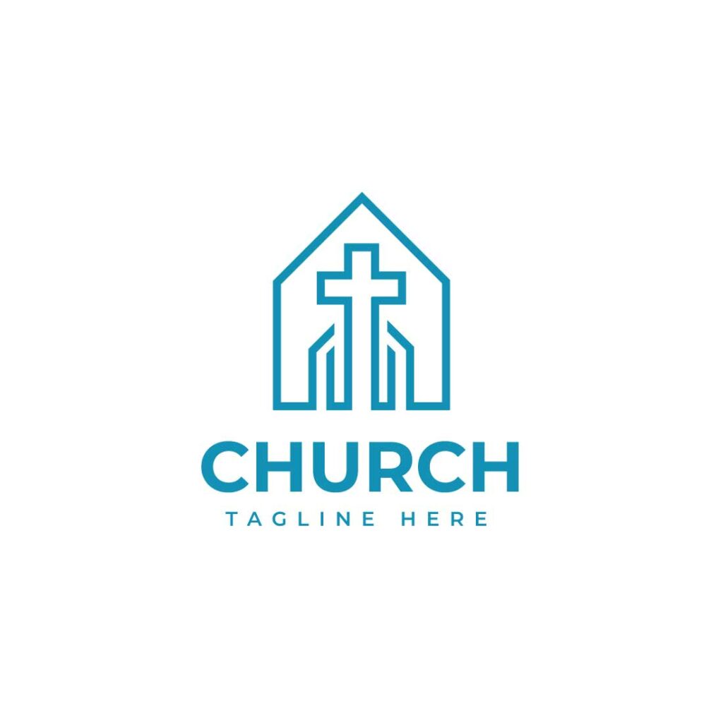 Church Logo Design Vector Illustration - MasterBundles