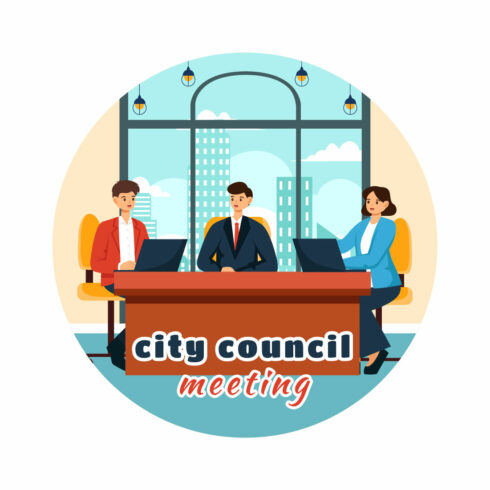 8 City Council Meeting Illustration cover image.
