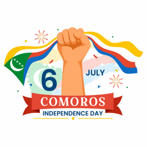 12 Comoros Independence Day Illustration cover image.