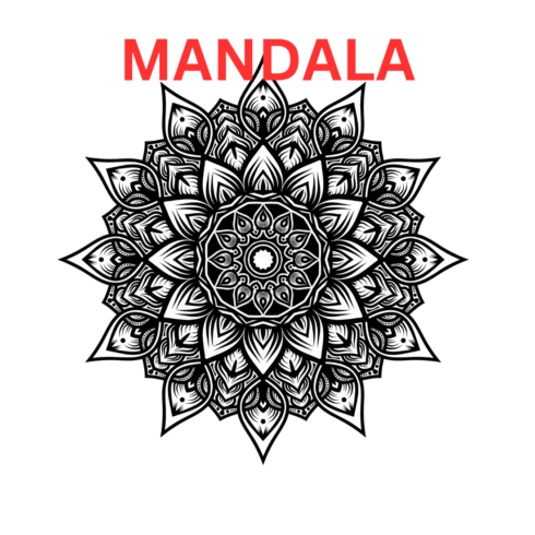 Mandala Graphics stylish and beautiful designs " Bundle of 50 designs " cover image.