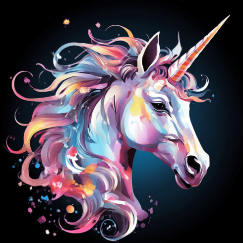 Unicorn clip art designs [ Bundle of 25 designs ] cover image.
