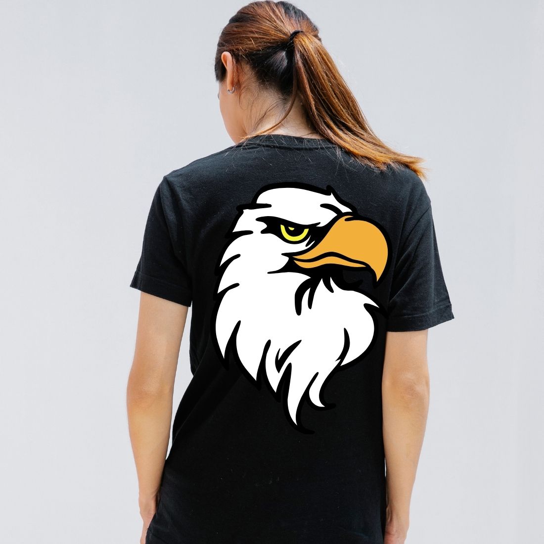 Eagle Face T-shirt Design Vector cover image.