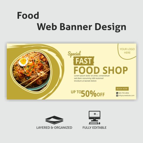 Food Web Banner Design cover image.