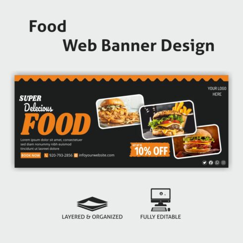 Food Web Banner Deisgn cover image.