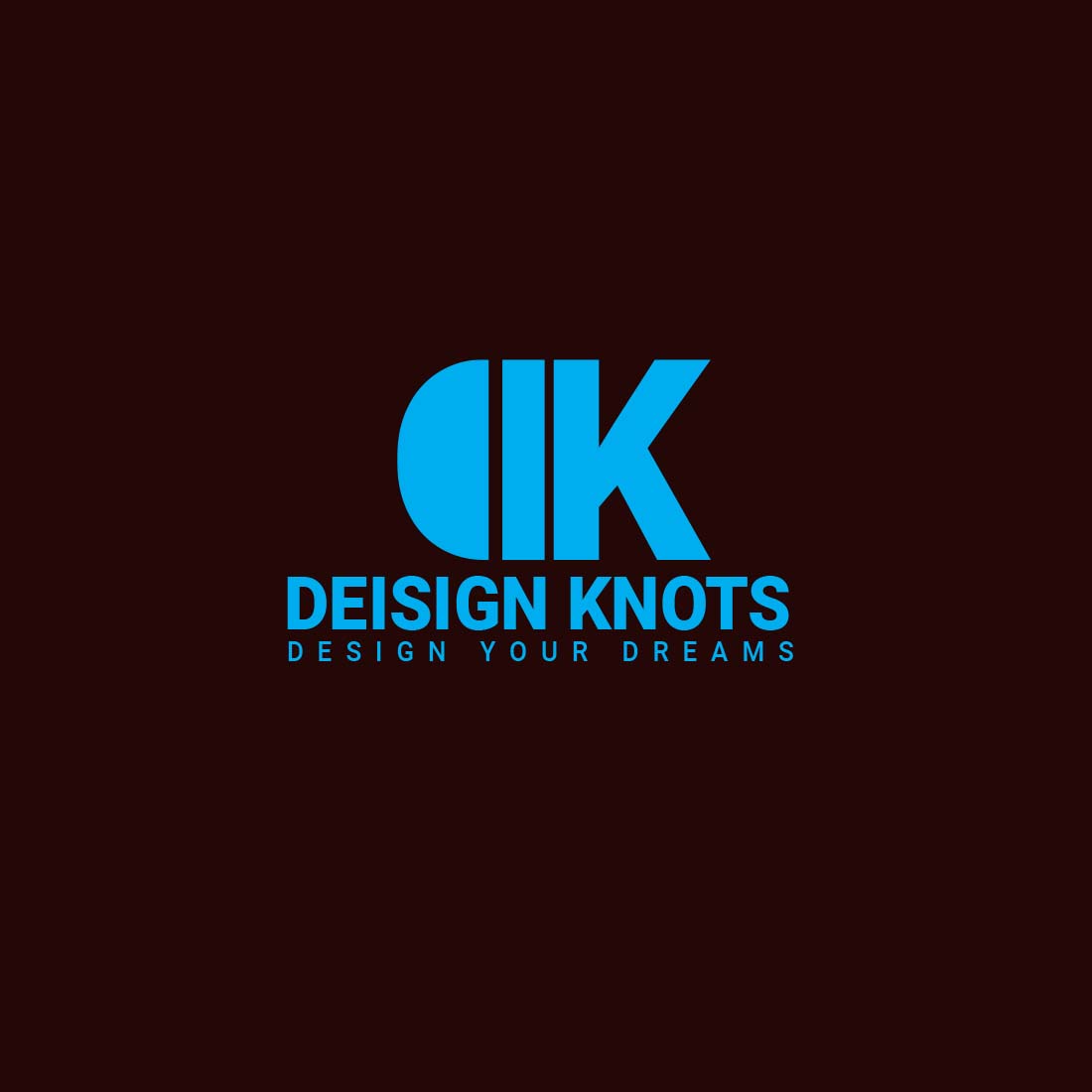 Four different style letter mark logo of letters Dk for sale preview image.
