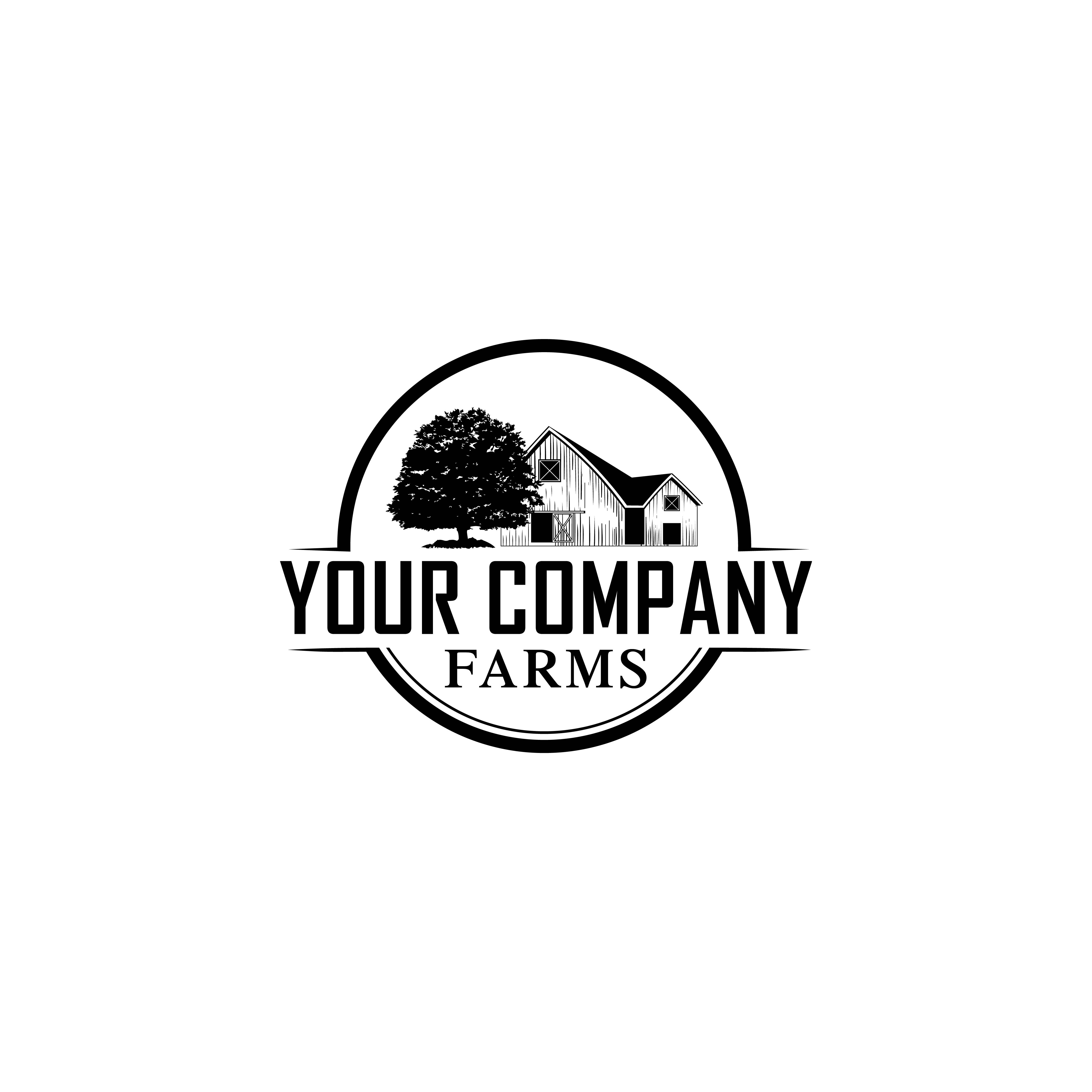 Elegant Pictorial Logo design for farm house cover image.
