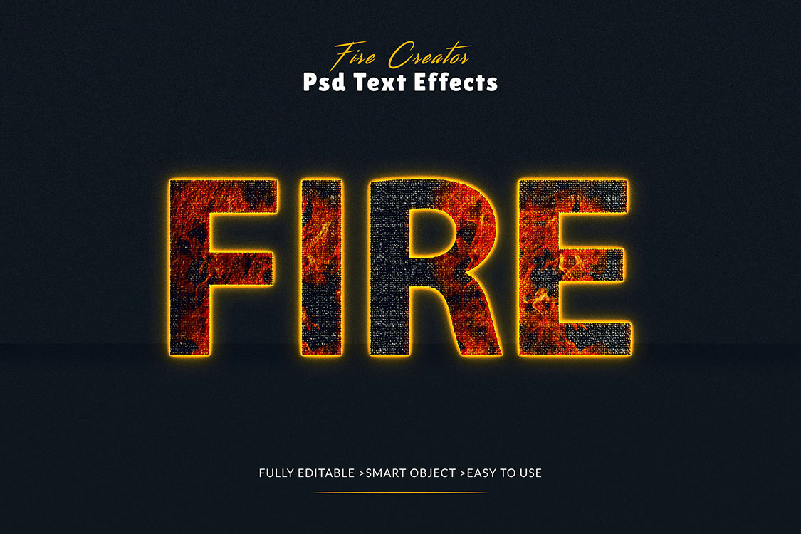 fire text effects 07 720
