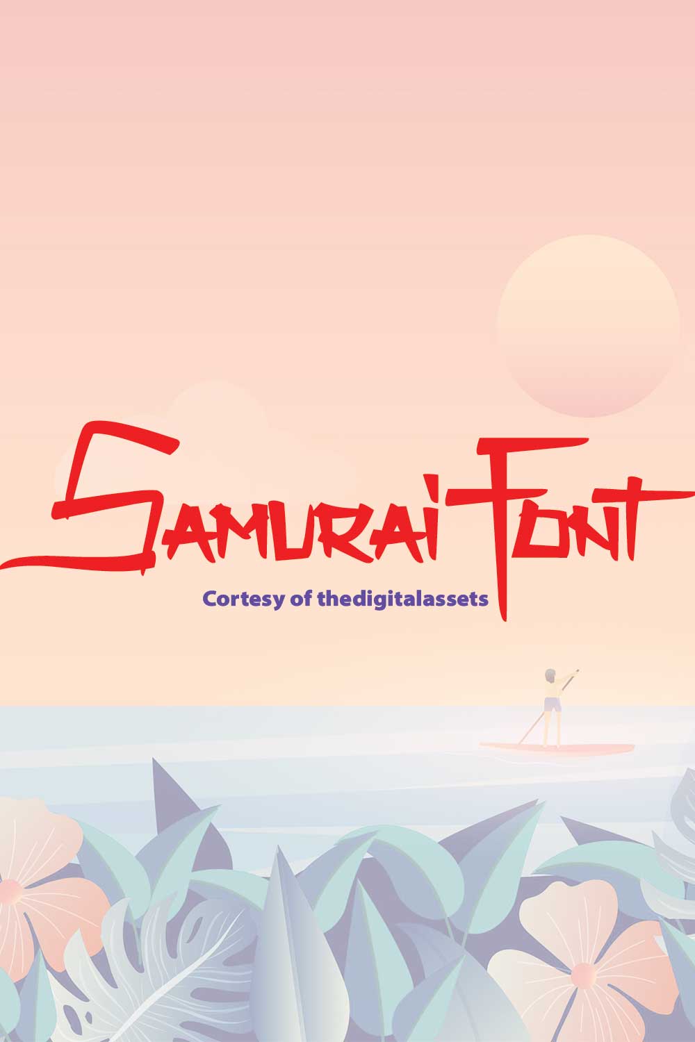 Samurai Fonts | Type Fonts | TTF pinterest preview image.