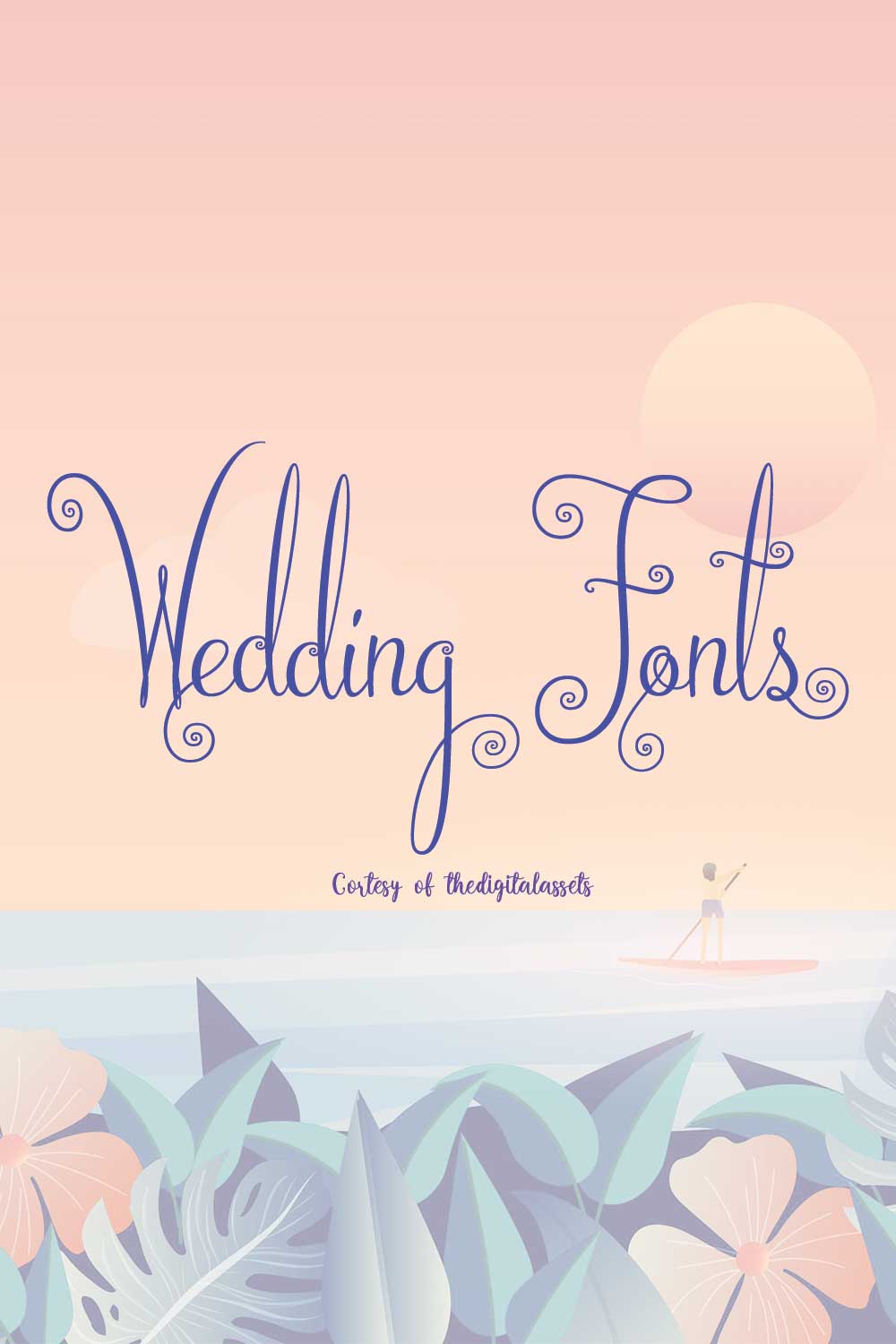 Weddingfonts | Type Fonts | TTF pinterest preview image.