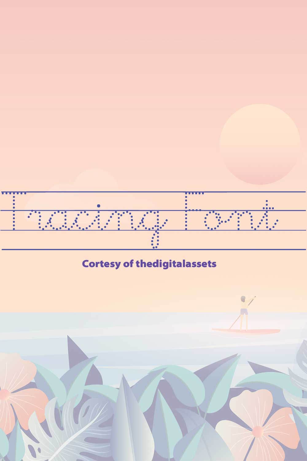 TracingFont | Type Fonts | TTF pinterest preview image.