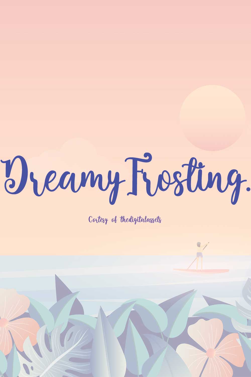 DreamyFrosting Fonts | ttf pinterest preview image.