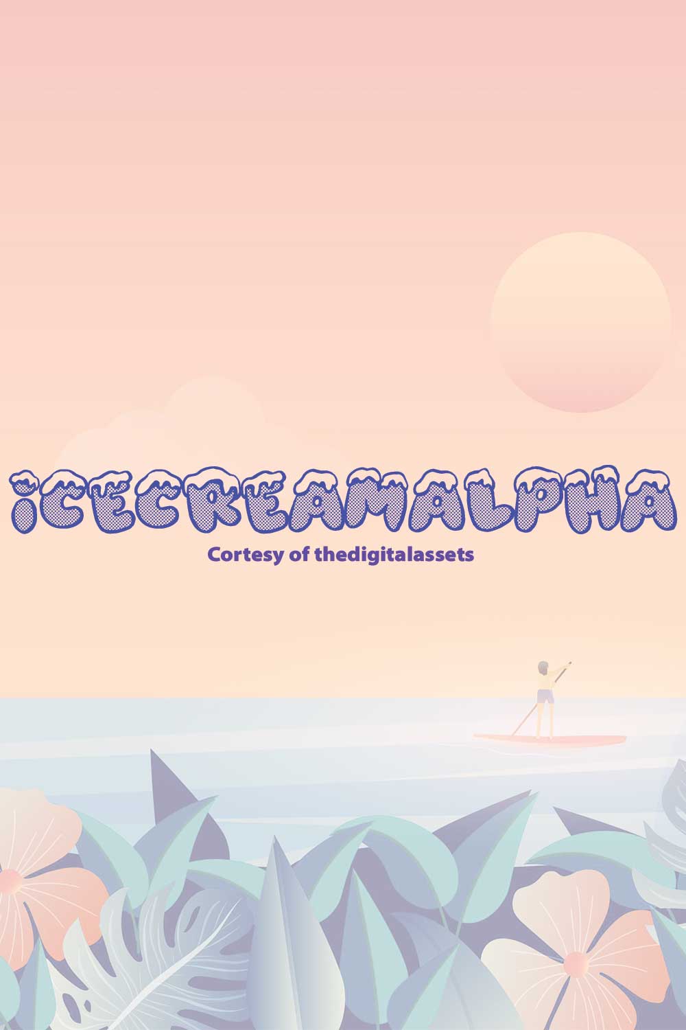 IcecreamAlpha | Fonts | TTF pinterest preview image.
