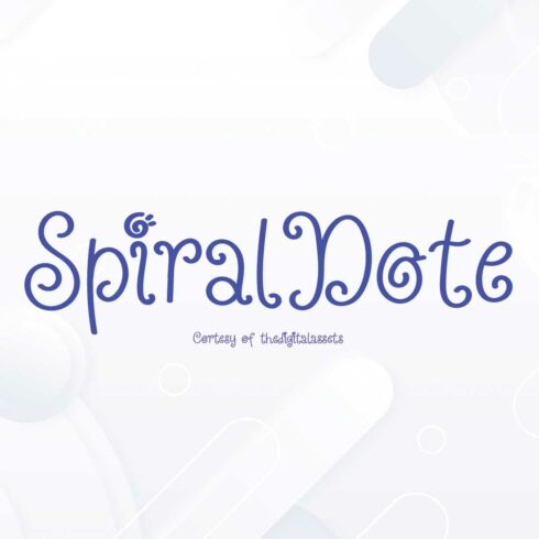 Spiral Dot | Type Fonts | TTF cover image.