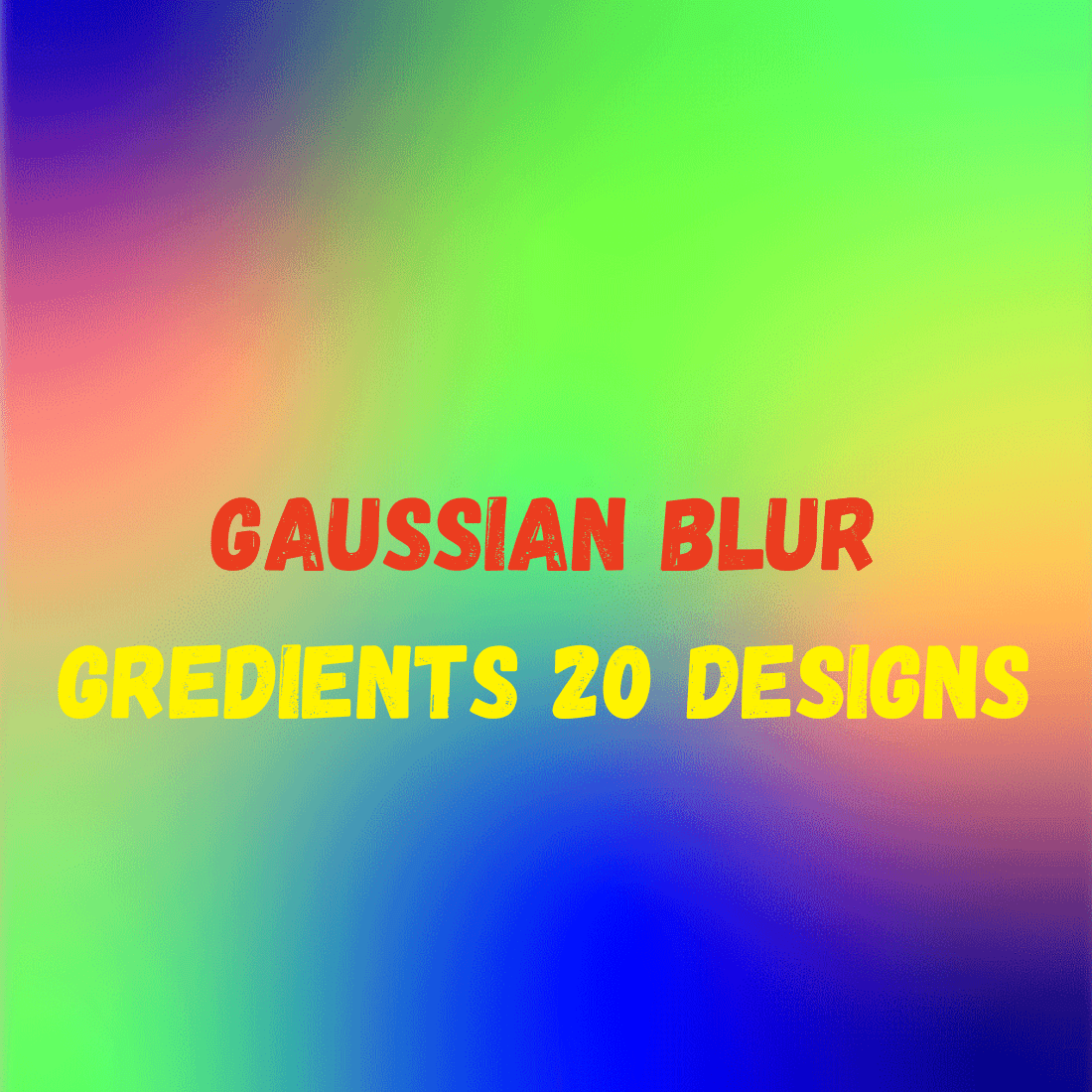 Gaussian Blur Gradient Backgrounds [ Bundle of 20 different colourful gradient designs ] cover image.