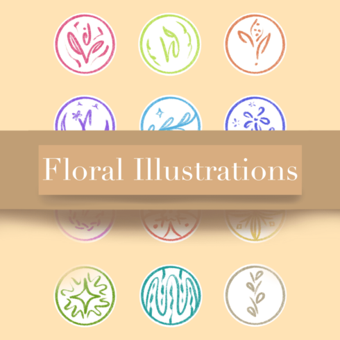 Floral Illustrations/ Floral Stickers cover image.